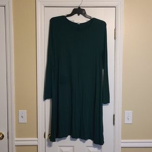 Old Navy XXL green long sleeve dress